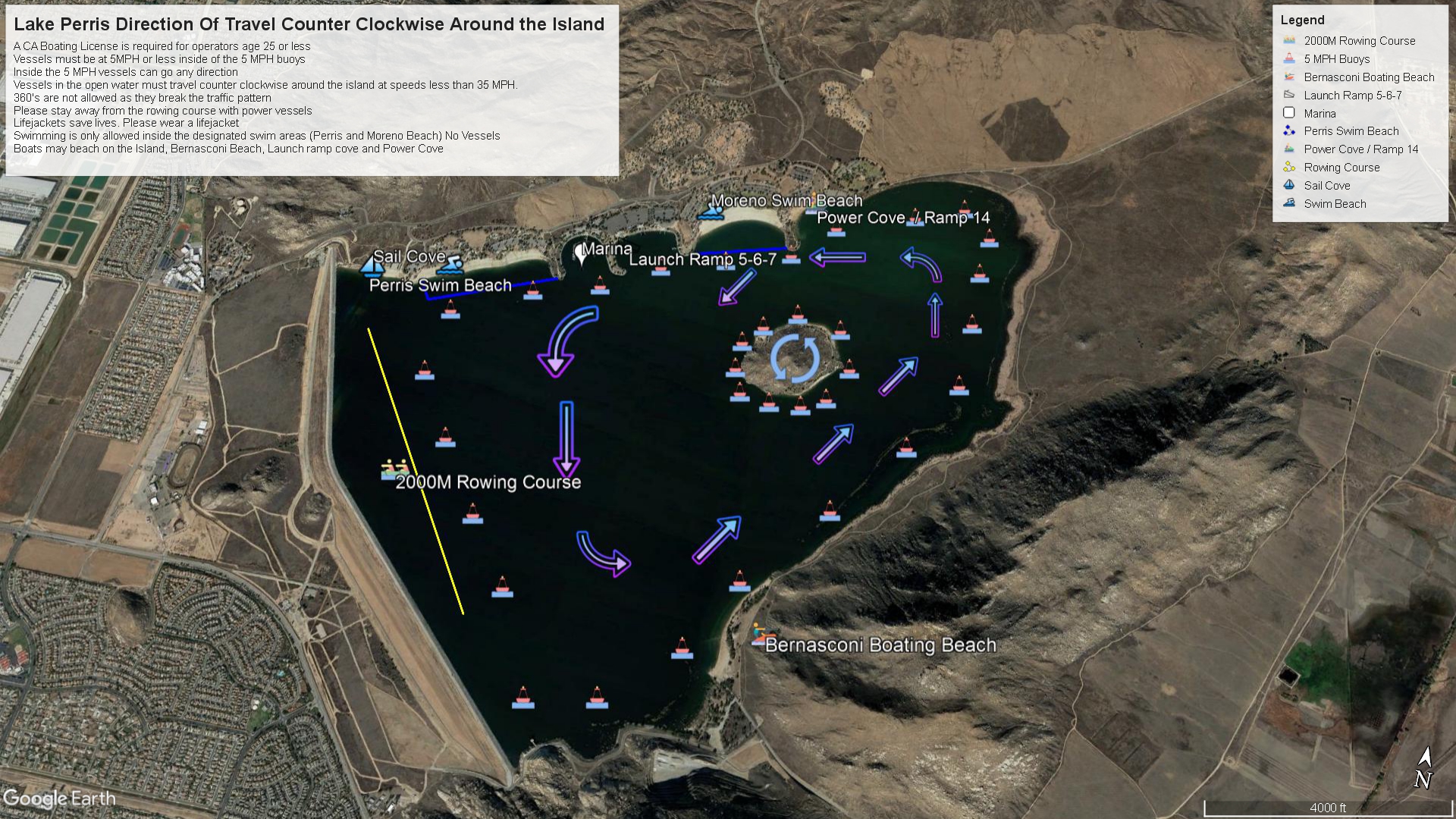 Lake Perris Boating Rules